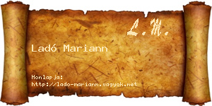 Ladó Mariann névjegykártya